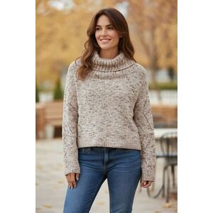 Women's Jessica‎ Simpson Cozy Speckled Cowl Neck Sweater Size M